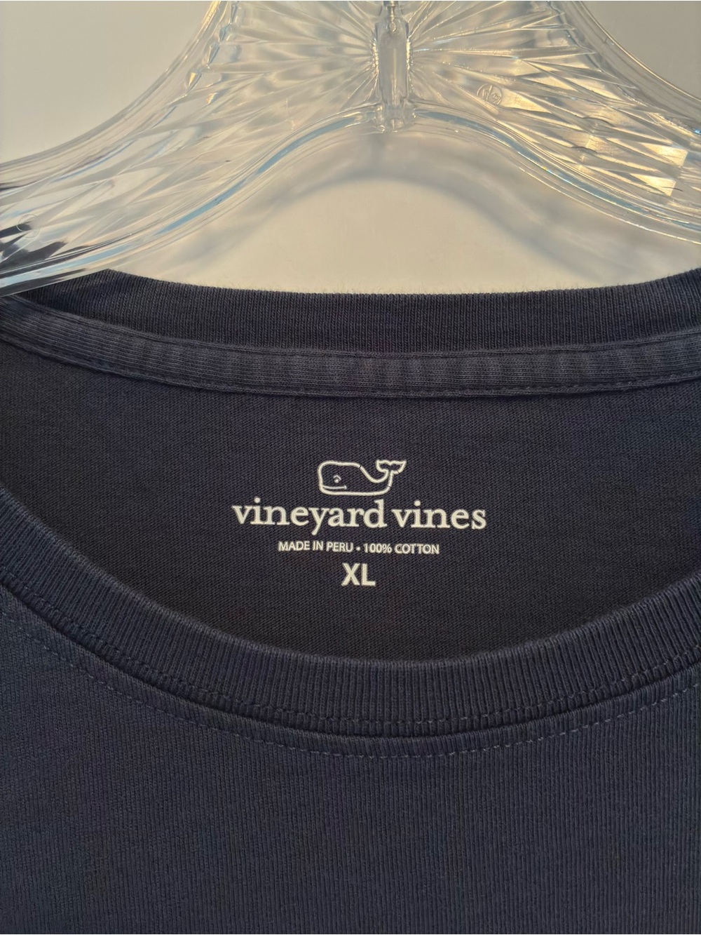 Vineyard Vines Women's Vintage Whale Long Sleeve Pocket Tee Blue Size XL - Picture 7 of 8